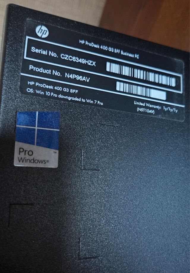 HP ProDesk 400 G3 SFF Business PC