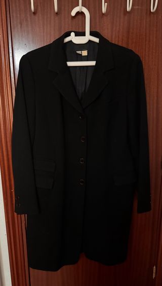 Abrigo largo negro Zara Woman talla EUR: 44