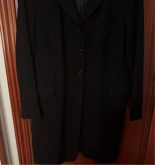 Abrigo largo negro Zara Woman talla EUR: 44