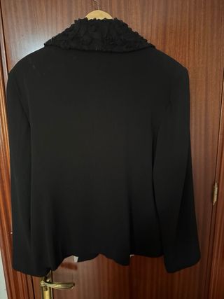 Abrigo largo negro Zara Woman talla EUR: 44
