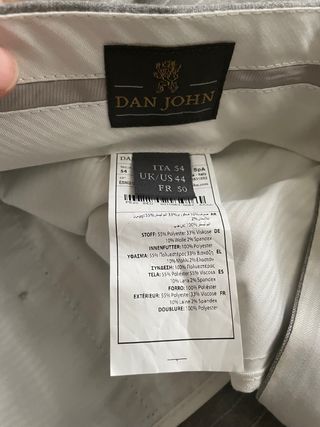 Traje hombre Dan John 54 L 3 Piezas
