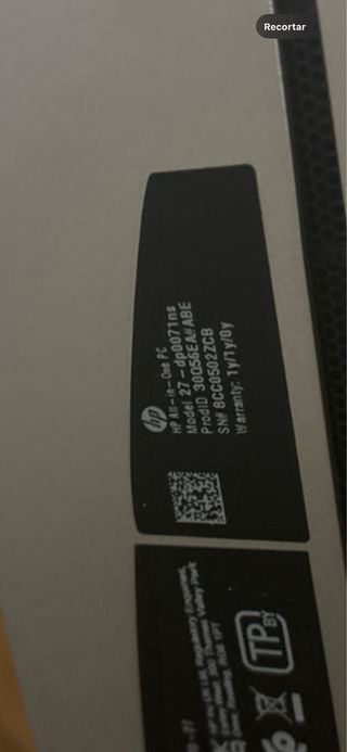 Ordenador sobremesa HP 2020 Plata/Negro