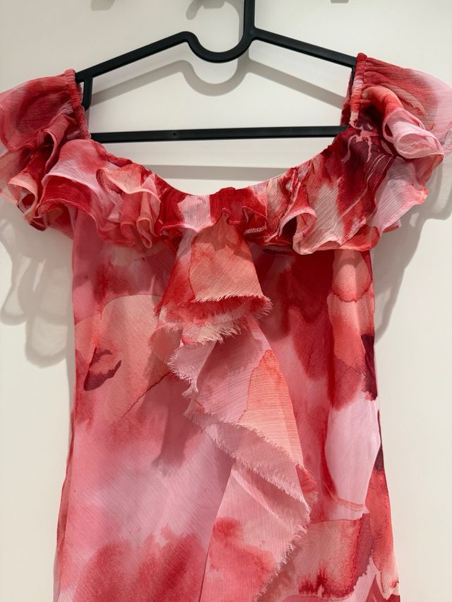 Vestido largo floral talla S