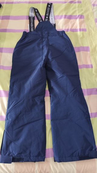 Pantalón de esquí azul con tirantes