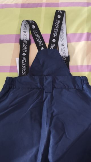 Pantalón de esquí azul con tirantes