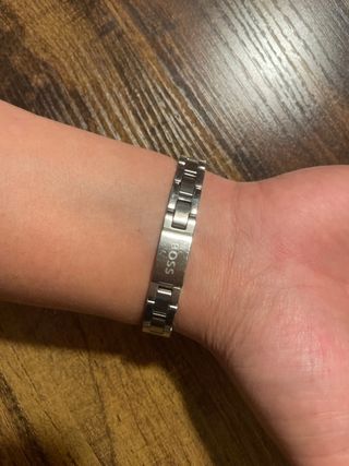Brazalete Hugo Boss plateado