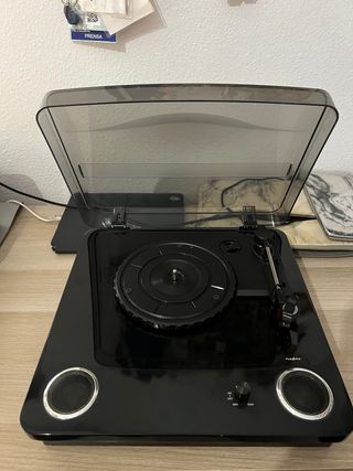 Tocadiscos Bluetooth Negro