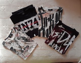 Lote 4 Camisetas Inside Talla XS