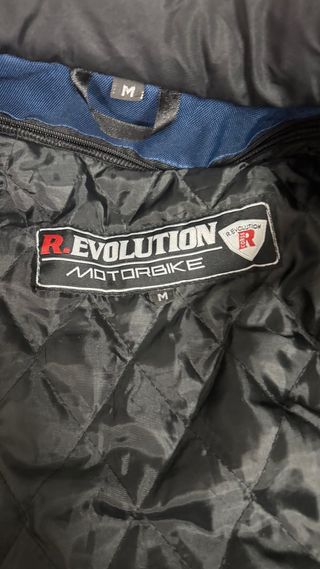 Chaqueta de moto azul