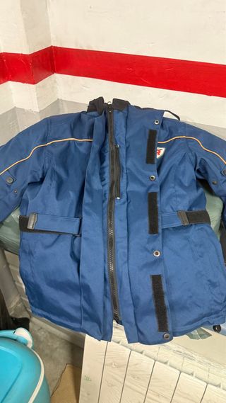Chaqueta de moto azul
