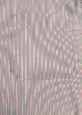 Camisa Ungaro Talla L Rayas Azul y Rosa