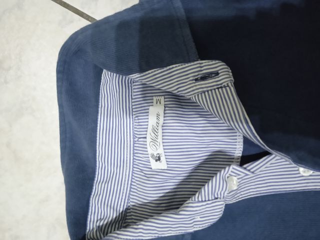 Polo uomo manica lunga blu