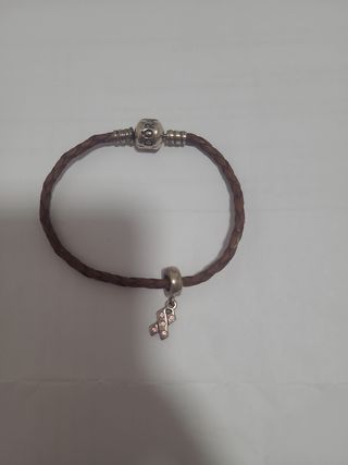 Pulsera Cuero Pandora Charm Cinta
