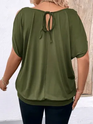 Camiseta SHEIN verde manga corta XXL nueva