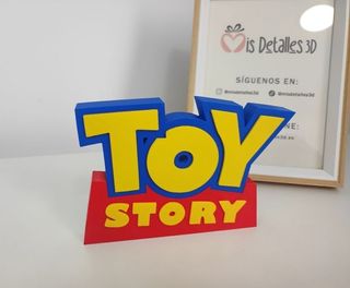 Letrero Toy Story película figuras 3d