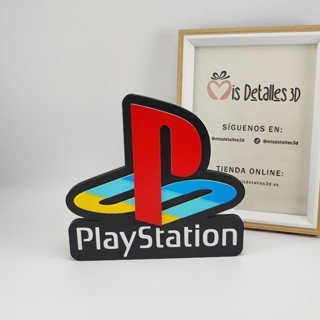 Letreros consola Playstation PS2,PS3,PS4,PS5 3D