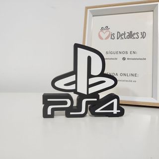 Letreros consola Playstation PS2,PS3,PS4,PS5 3d