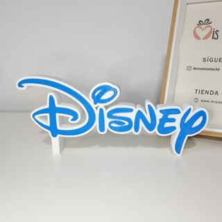 Letrero Disney figuras decoracion 3d