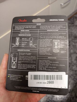 Afinador Fender Original