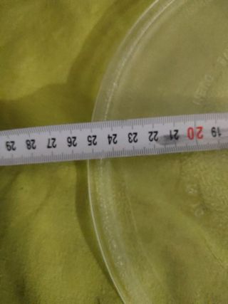 Plato de microondas de cristal