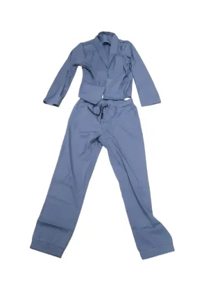 Traje de Pantalon y Blazer color azul azafata talla XL