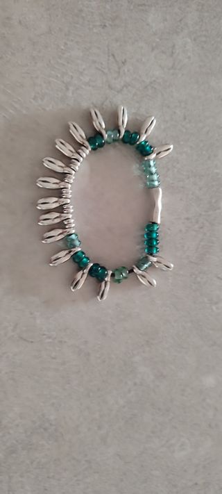 Pulsera UNOde50 Plata y Verde