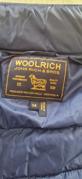 Giubbotto Woolrich ragazzo blu
