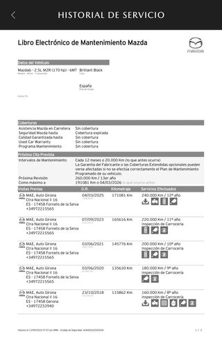MAZDA 6 2.5 170CV SPORTIVE * 1 DUEÑO Y LIBRO *