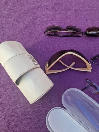 Gafas de sol marrones y negras 