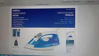 Plancha de vapor Habitex HG7251 2200W casi nueva