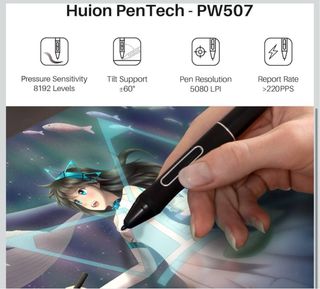 Huion Kamvas Pro 16 + Clip Studio