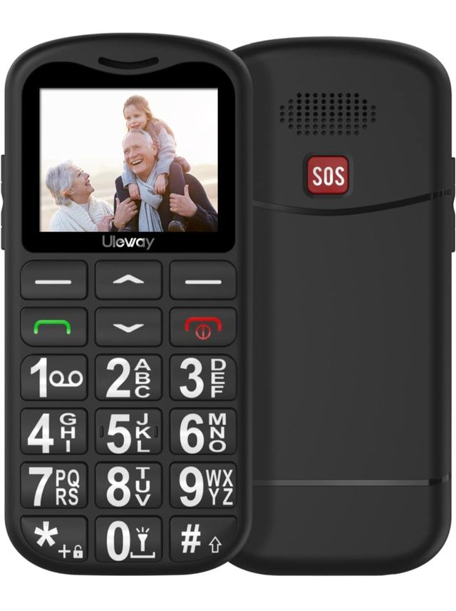 Teléfono Móvil CHAKEYAKE para Mayores - Negro