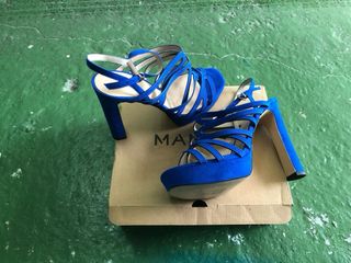 Sandalias Mango Azul Talla 38
