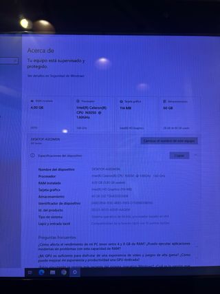 Pantalla Táctil Ordenador Negra