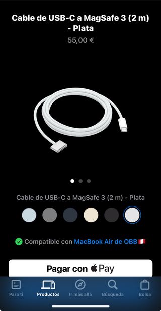 Cavo di ricarica per Apple MacBook 