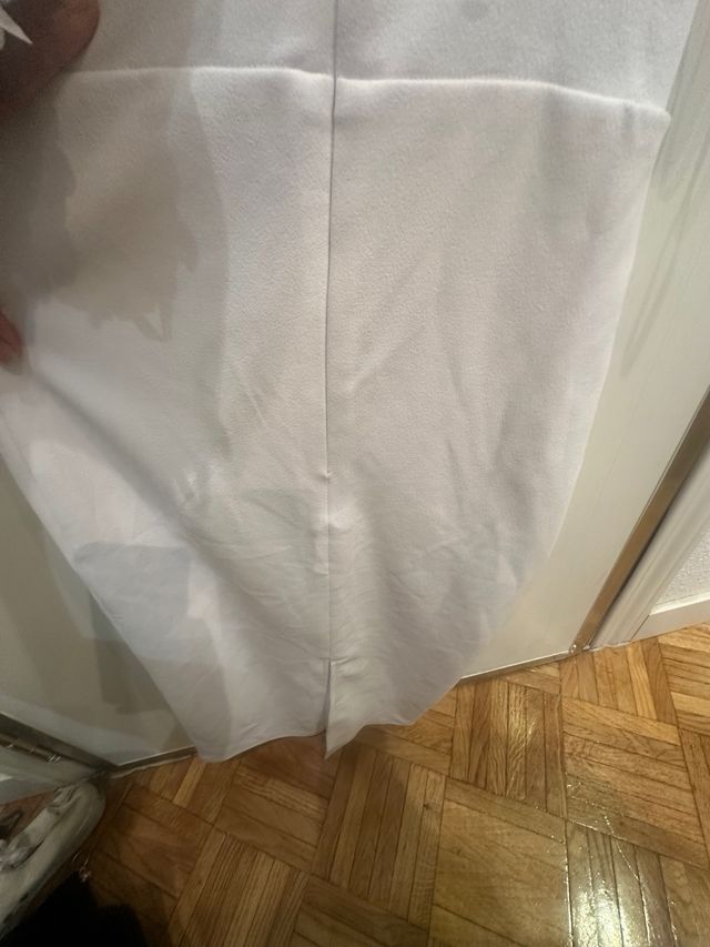 Vestido blanco con volantes