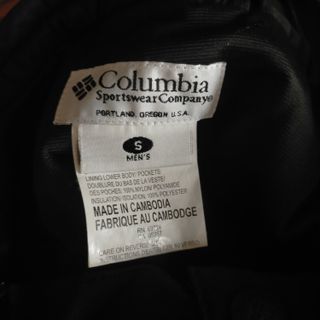 Pantalón de nieve Columbia Negro