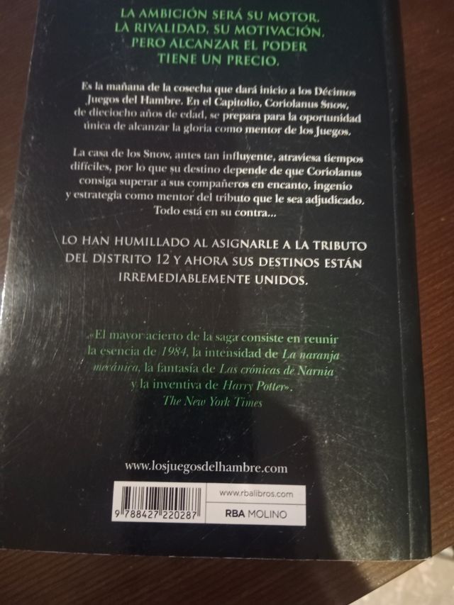 Serie Los Juegos del Hambre - Balada de pájaros...