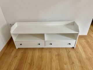 Mueble TV Ikea HAUGA Blanco IMPECABLE