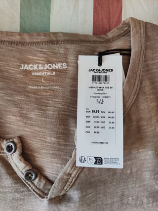 Camiseta Jack & Jones Beige Talla M
