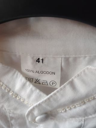 Camisa Baturro Blanca Talla M