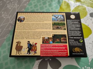 #NUEVO# Tintin Prisoners of the Sun snes PAL EUR
