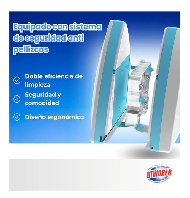 Limpiacristales Magnético con Sistema Anticaídas