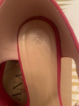 Zapatos Sandalias fiesta talla 38 Rosa Fucsia