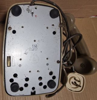 Telefono a disco SIP grigio vintage