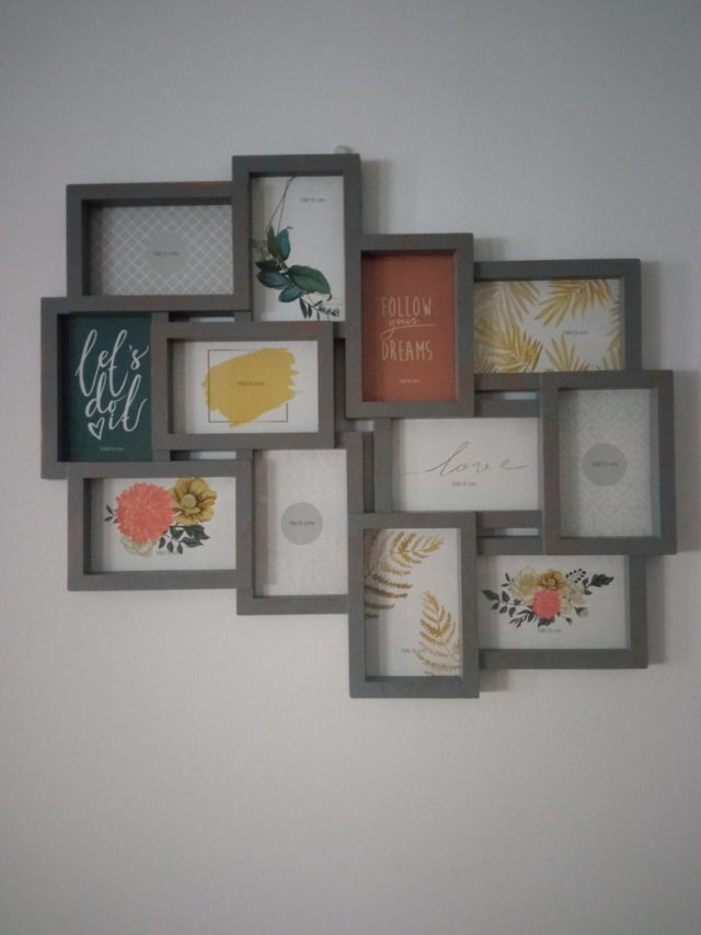 Portafotos múltiple pared