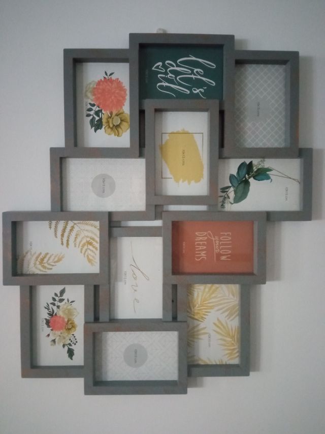Portafotos múltiple pared