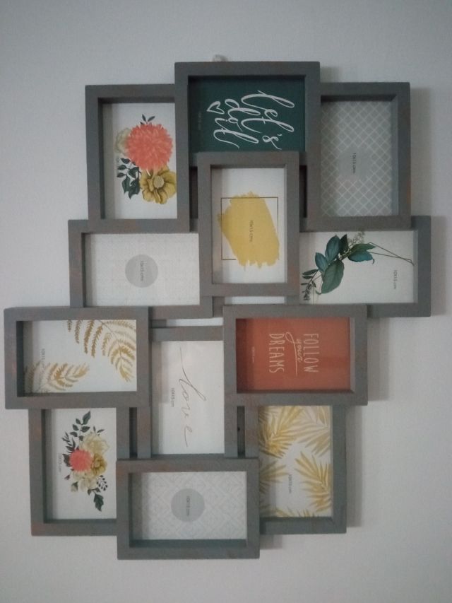 Portafotos múltiple pared