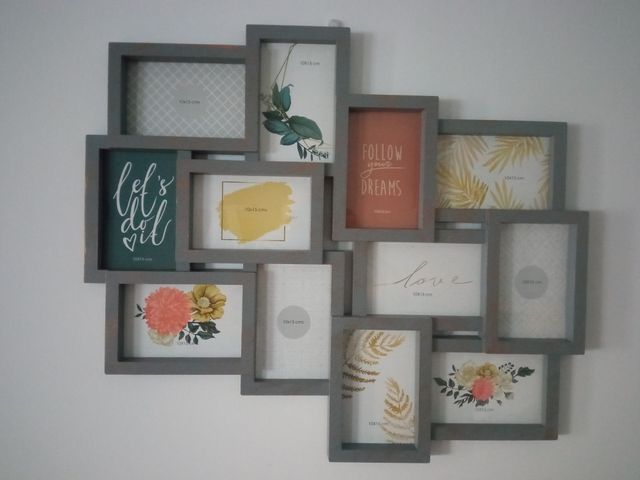 Portafotos múltiple pared