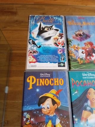 Lote 5 Películas VHS Disney Clásicos